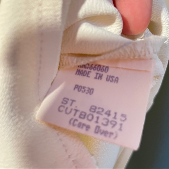 Vintage Y2K Neutral Wide Collar Tailored Shirt - Picture 9 of 9